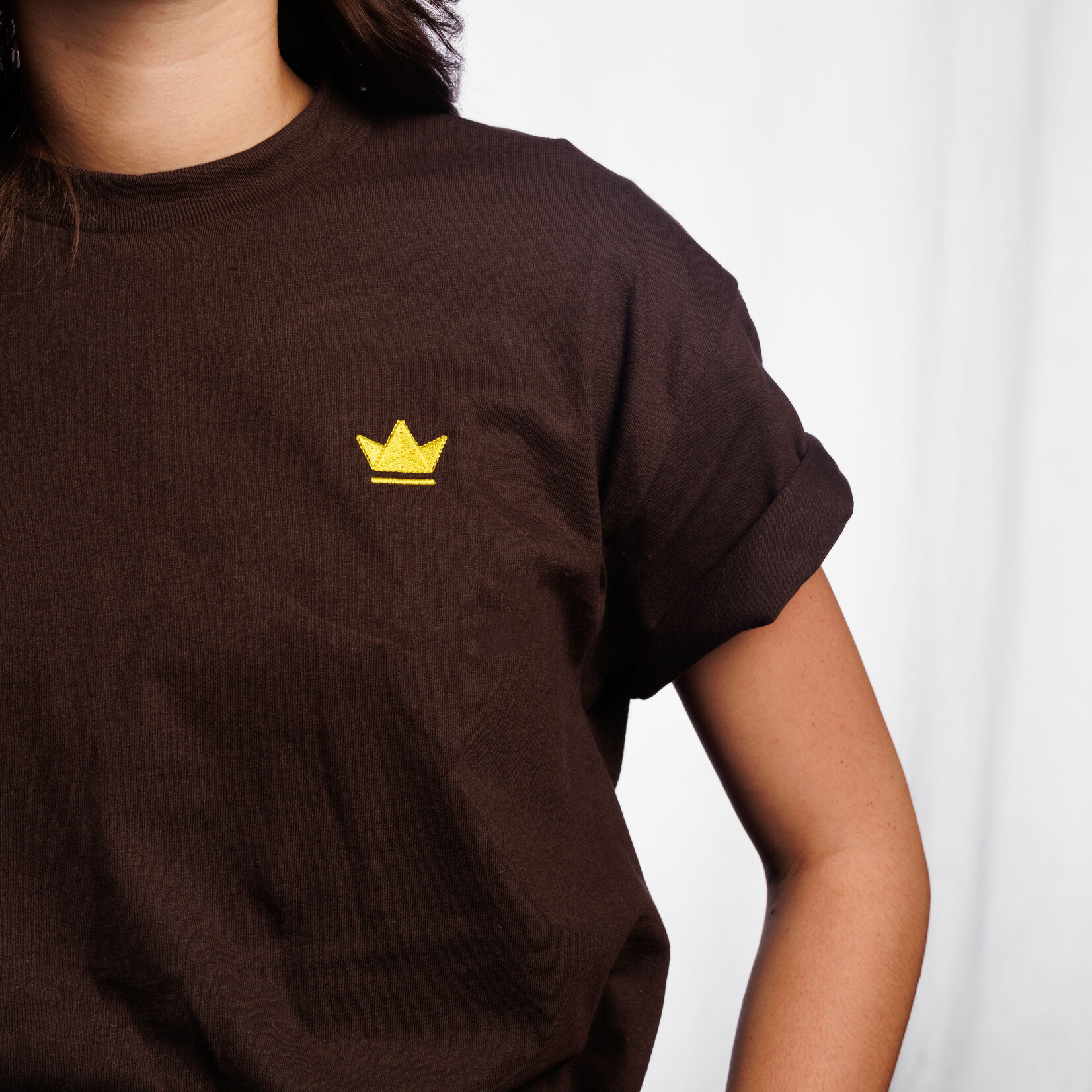 Earthtone Embroidered Crown T-Shirt