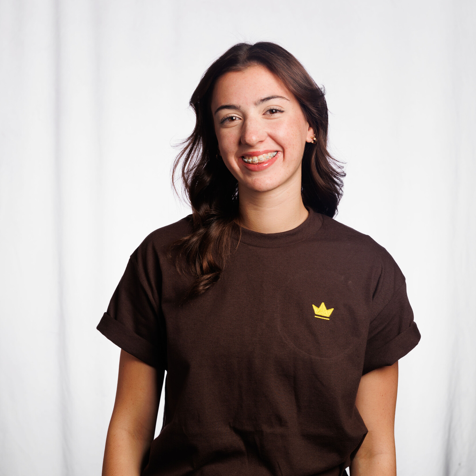 Earthtone Embroidered Crown T-Shirt