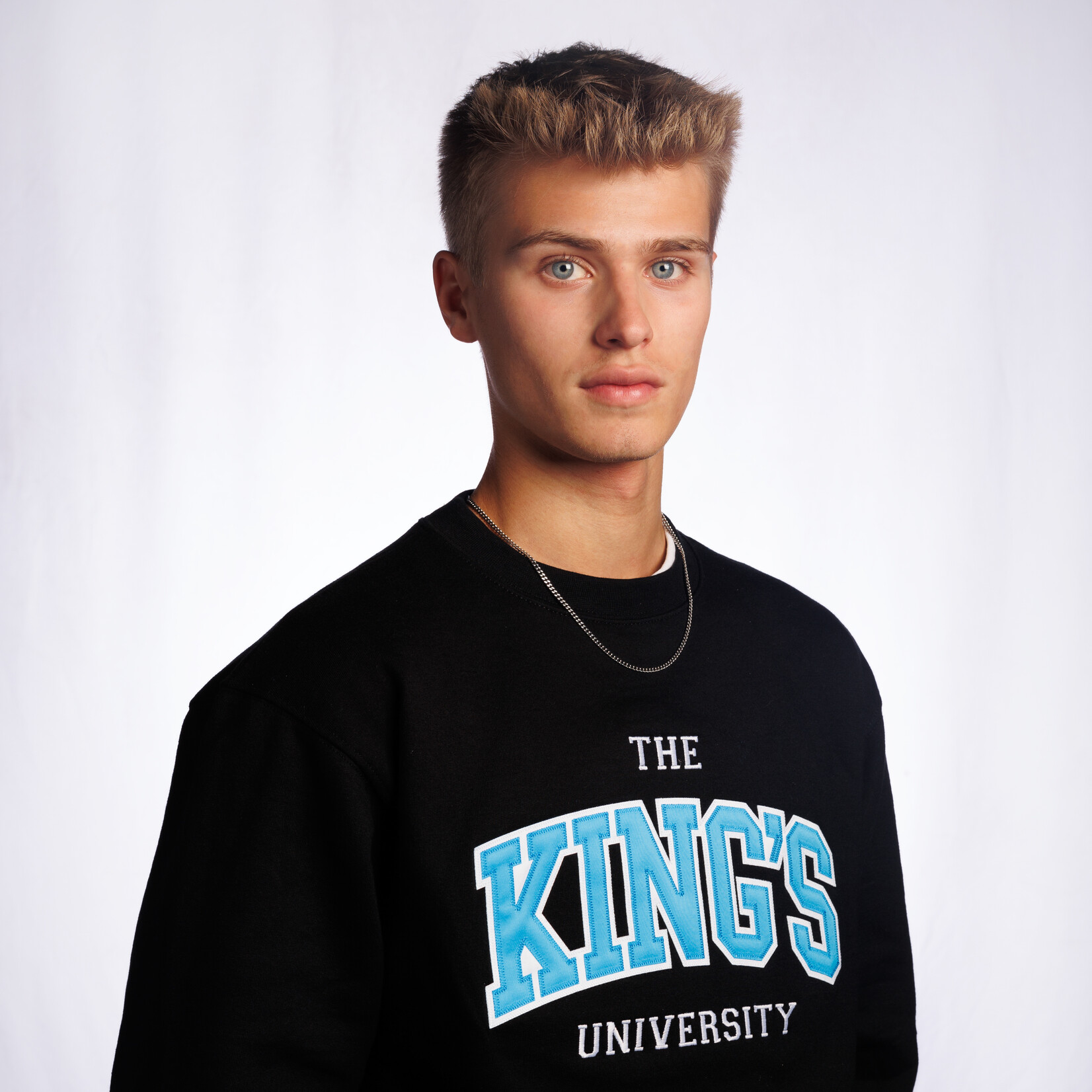 Black King's Applique Crewneck