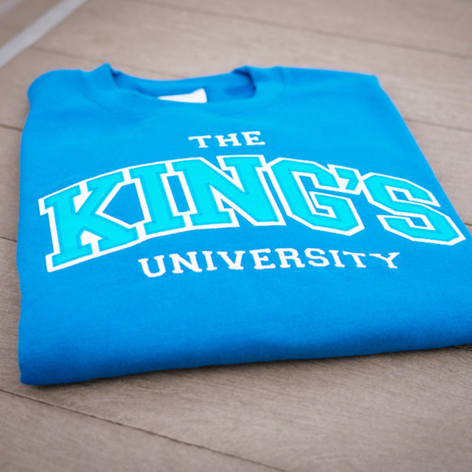 Blue King's Champion Applique Crewneck