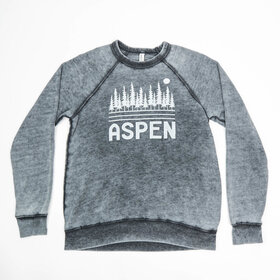 Retro Aspen Acid Wash Sweatshirt