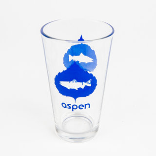 Trout Aspen Leaf Pint Glass