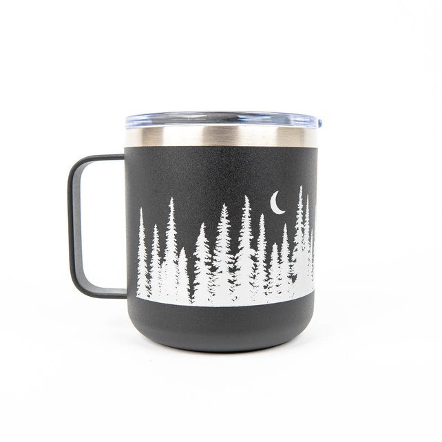 Ohana - Treeline Camper Mug - Black Ohana - Treeline Camper Mug - Black