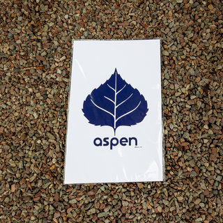 Aspen Leaf Print - Blue