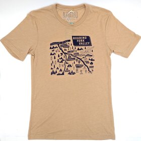 Roaring Fork Valley Map Tee