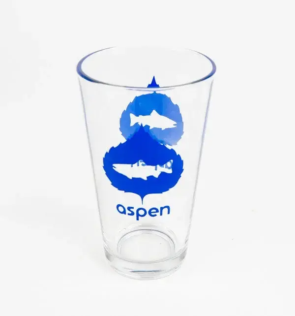 Ohana - Aspen Trout Leaf - Pint Glass