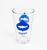Ohana - Aspen Trout Leaf - Pint Glass
