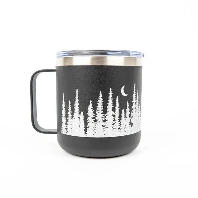 Ohana - Treeline Camper Mug - Black Ohana - Treeline Camper Mug - Black
