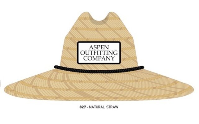 Richardson #827 Straw Hat - AOC Patch White