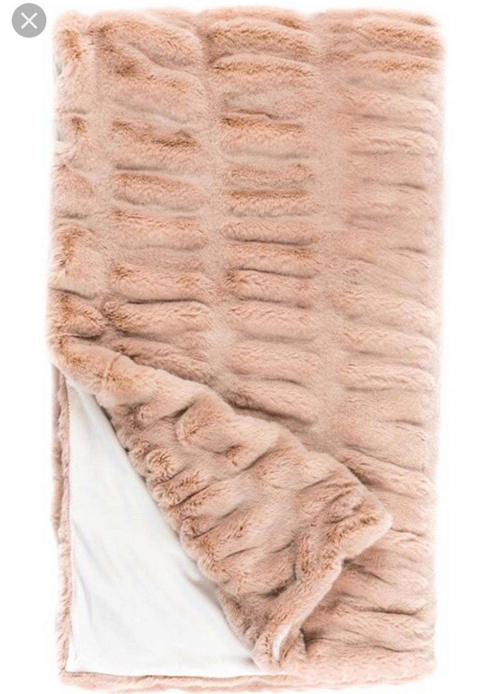 Fabulous Furs Couture Throw Rose Mink 60 x 60