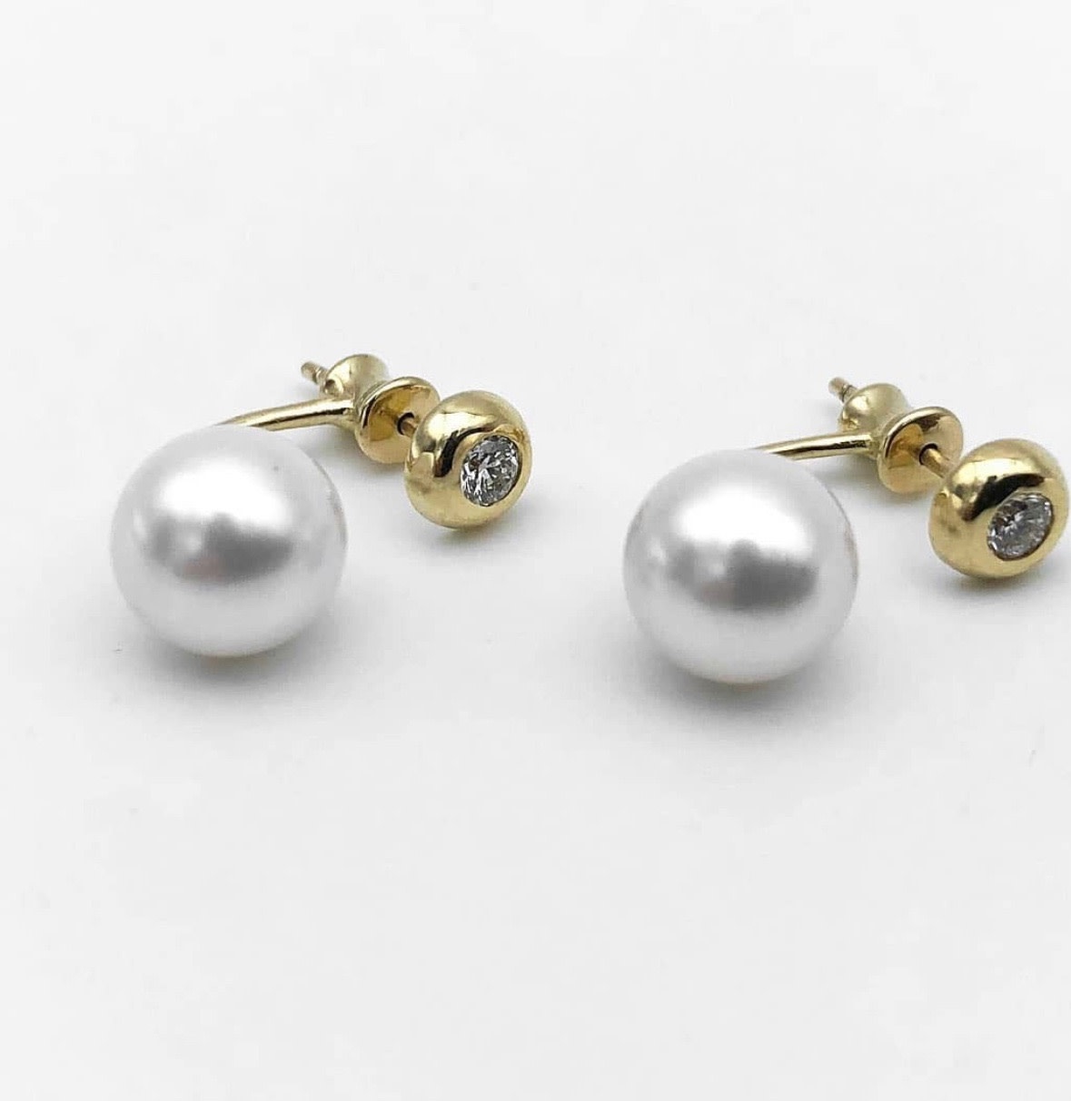 【HYERES LOR】22SS★ Essence 14K Raphine H pearl earring S Edison Pearl Earrings – Samira 13