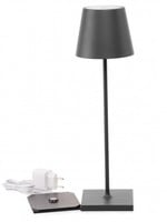 Zafferano Poldina Pro Table Lamp- Dark Grey