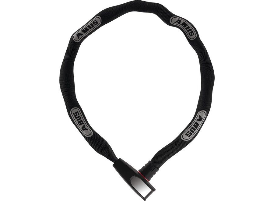 8807K Steel-O-Chain, Chain Lock, Key, 7mm, 110cm, 3.6', Black