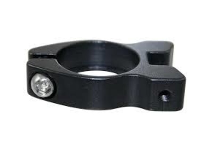 Seatpost Clamp With Two M5 Threaded Eyelets, Black, 34.9mm