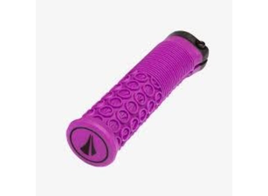 Components, Thrice 31, Grips, 136mm, Purple, Pair