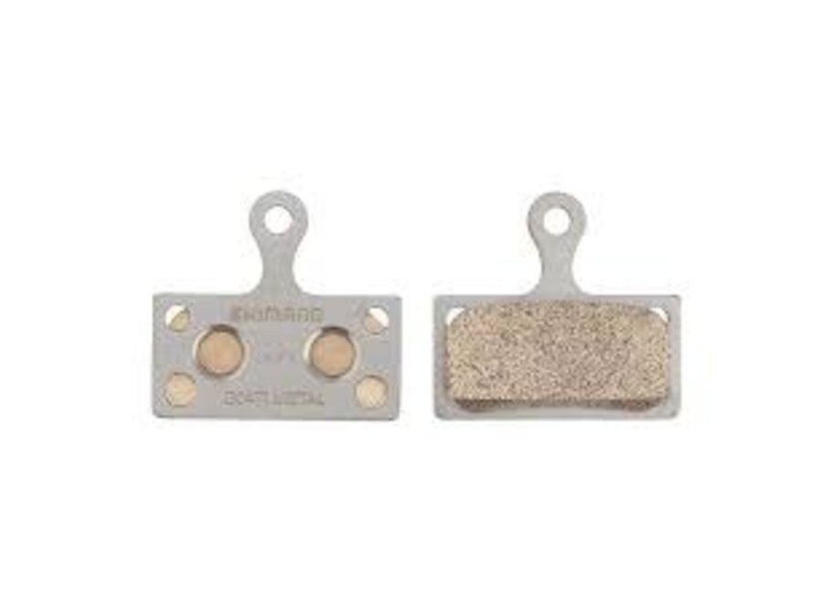 Shimano, BR-M9000, G04TI, Disc brake pads, Metal, Without fins, Pair, F type, Y8LW98010