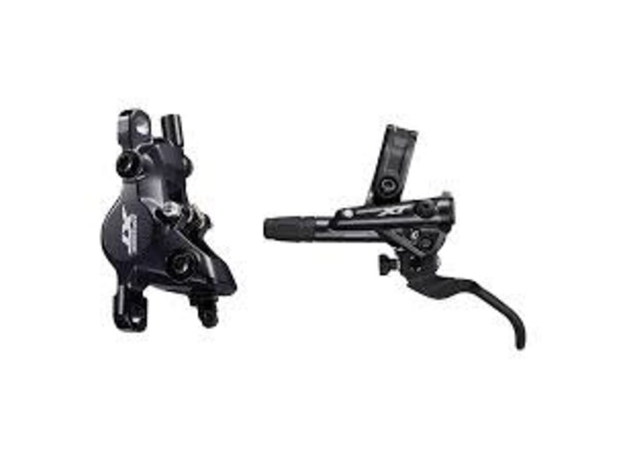 Shimano, XT BL/BR-M8100, MTB Hydraulic Disc Brake, Front, Post mount, Disc: Not included, 392g, Black, Set