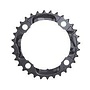 Shimano, Y1LD98080, 32T, 9sp, BCD: 104mm, 4 Bolt, Deore FC-M590, Middle Chainring, For 22/32/44, Steel, Black