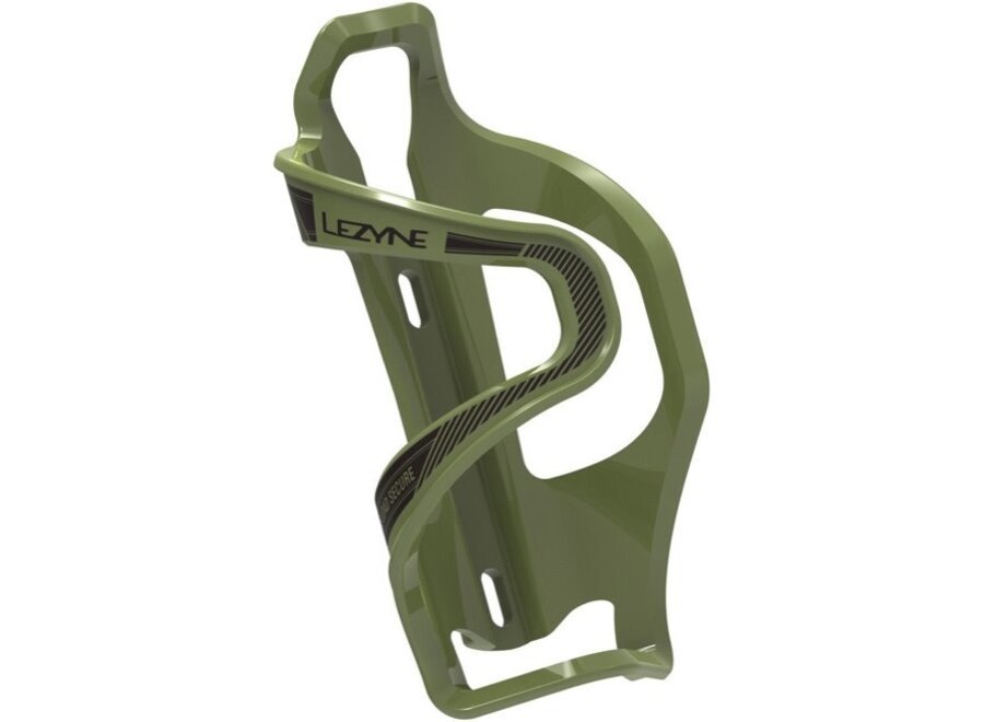 Flow Side Load, Bottle Cage, Composite, Right, Green Army, 48g