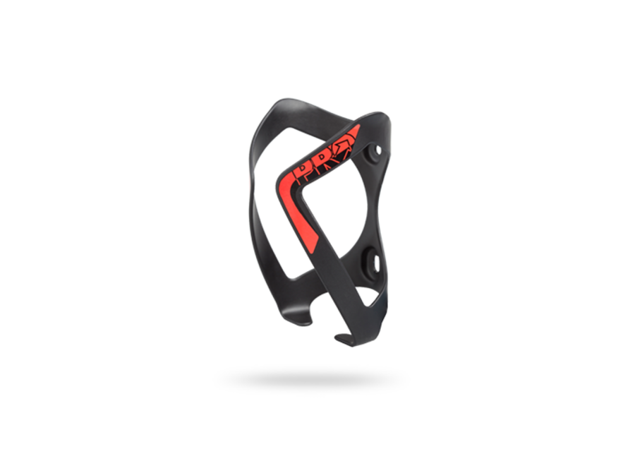 BOTTLE CAGE ALLOY BLACK W/RED