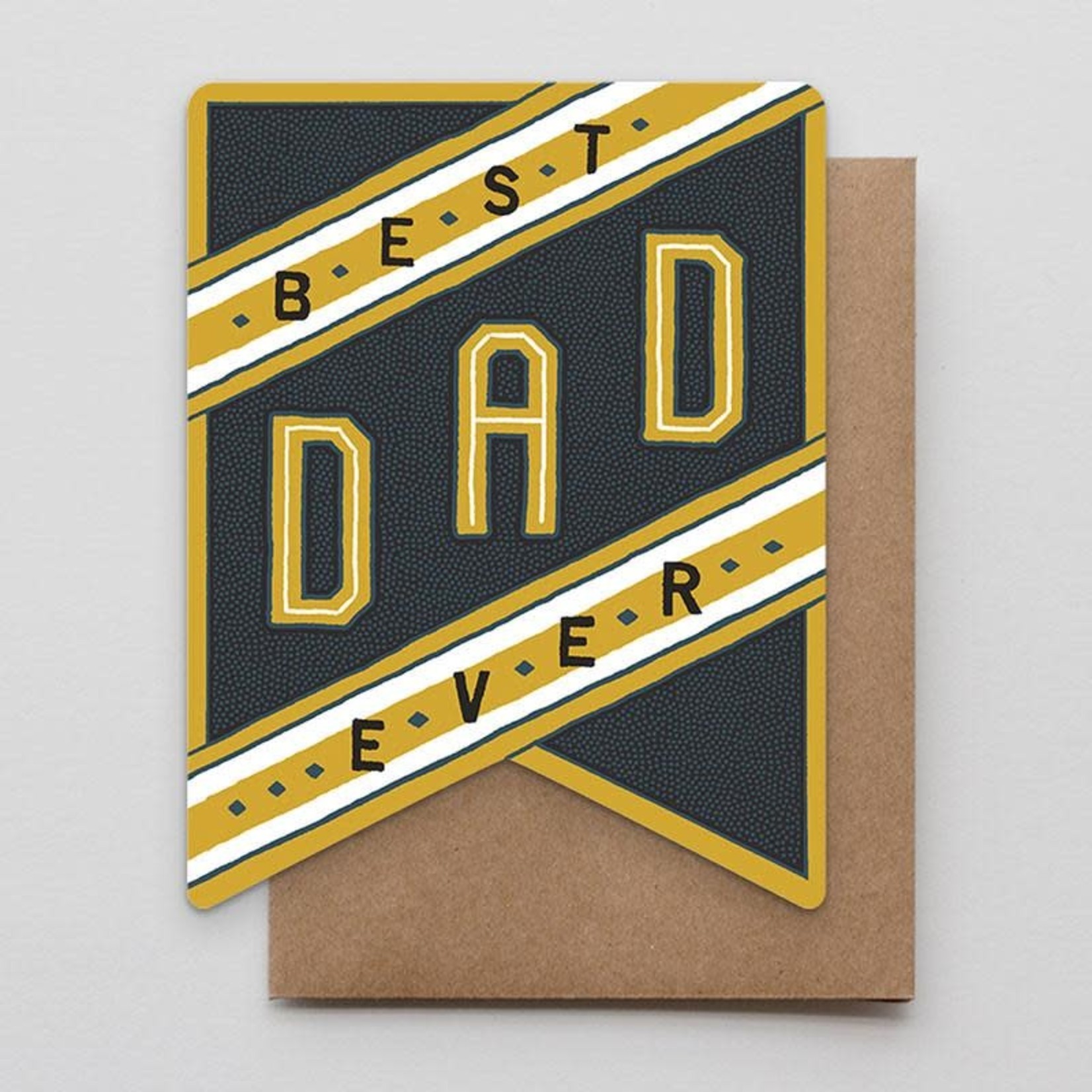 Hammerpress Best Dad Ever Banner Greeting Card
