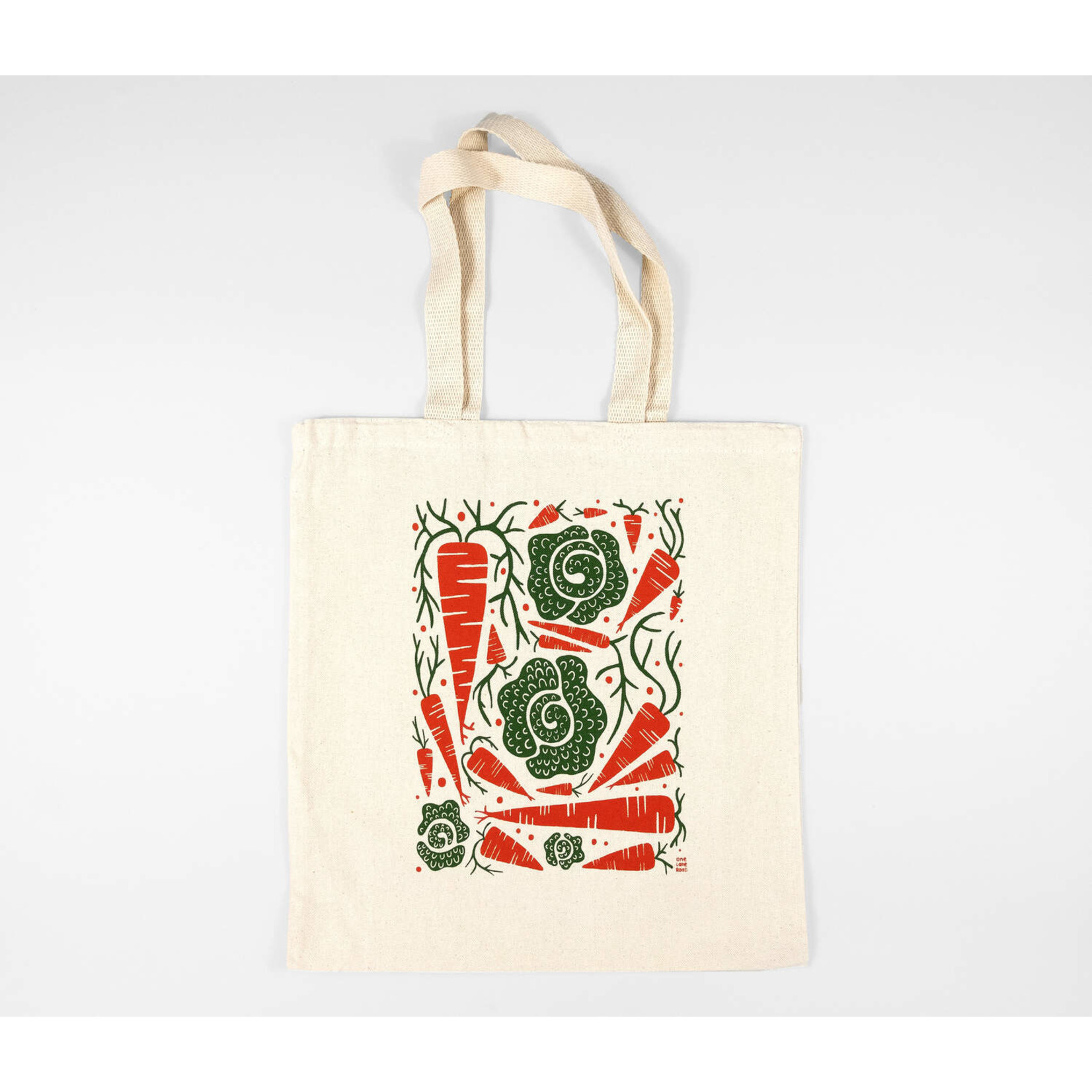 One Lane Road Carrots & Cabbage Tote Bag
