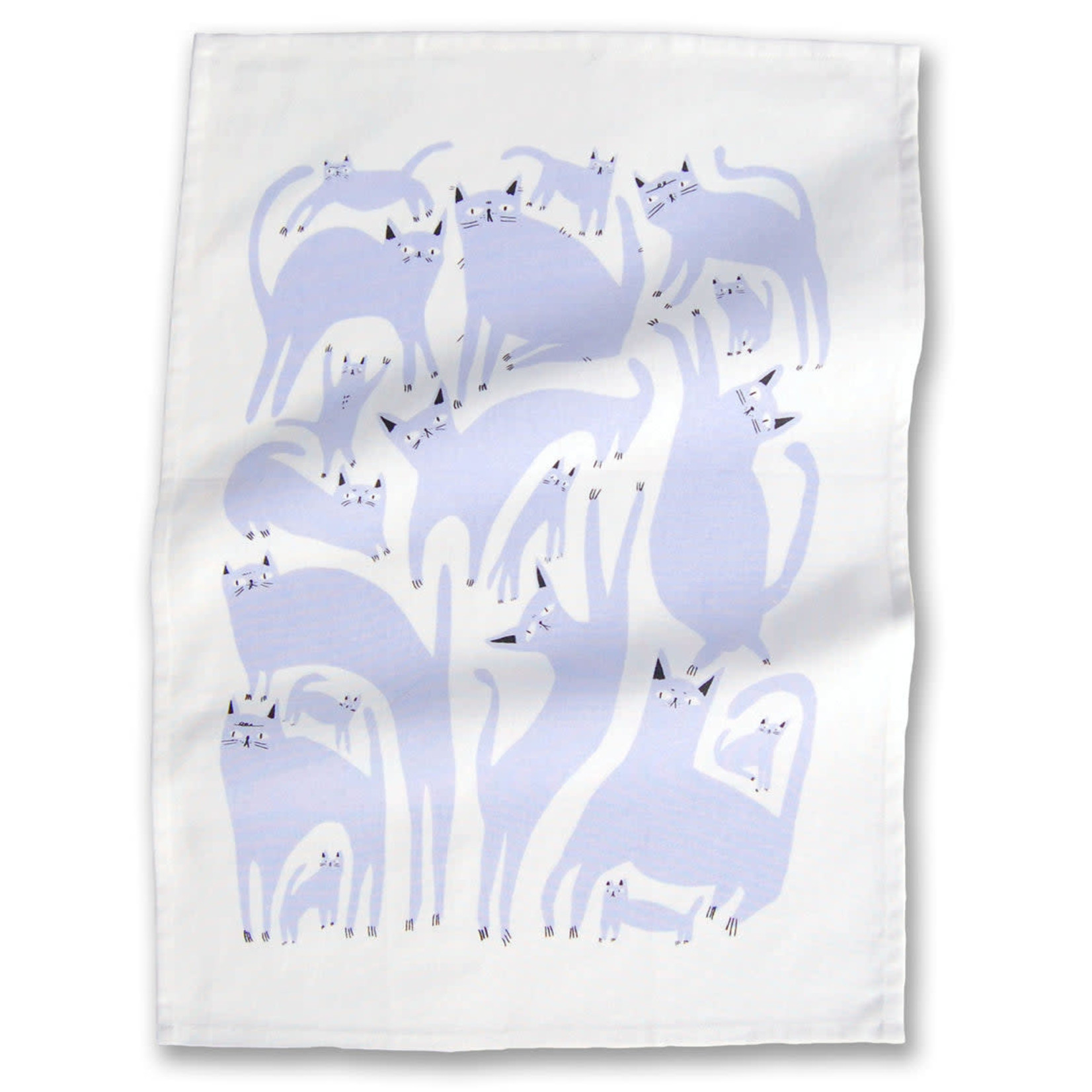 Badger & Burke Lavender Cats Tea Towel