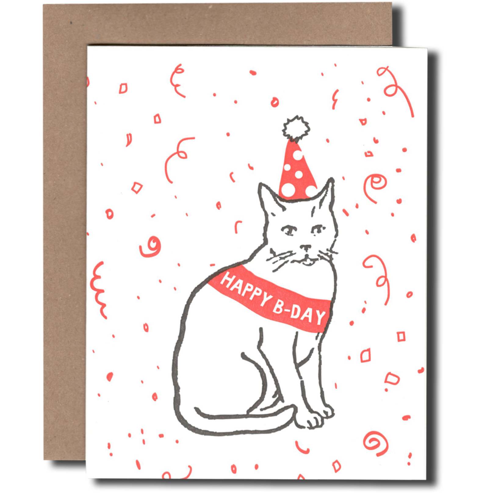 Power & Light Press Cat Hat Birthday Greeting Card