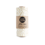 Knot & Bow Gold Natural Glitter Twine