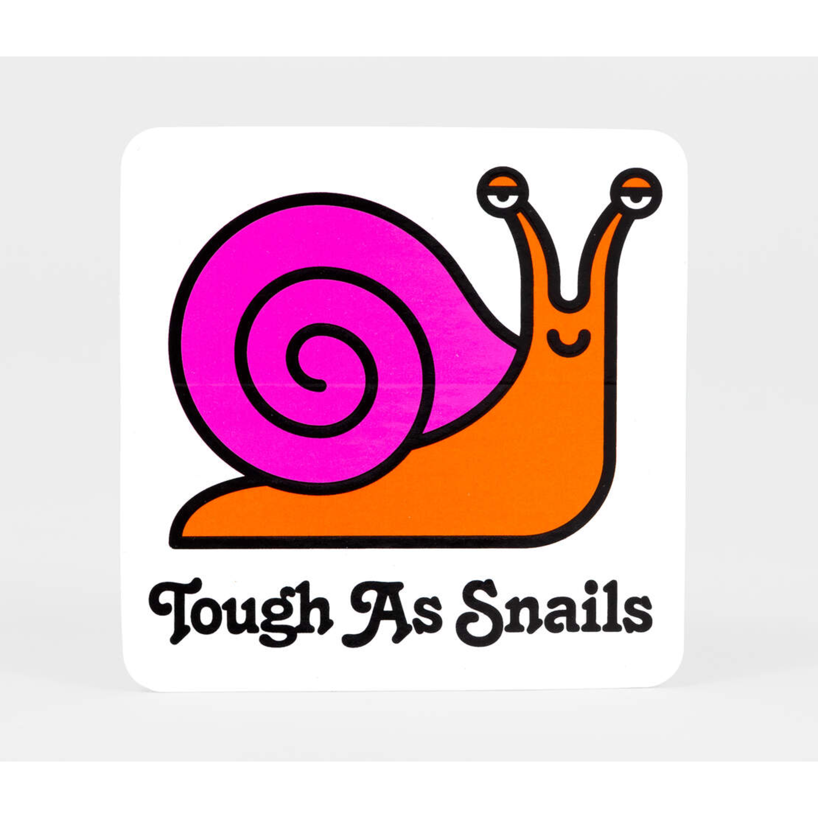 Leigh McKolay Design Tough As Snails White Sticker
