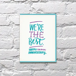 Bench Pressed We're The Best Greeting Card
