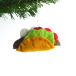 Nivas Handmade Taco Felt Ornament
