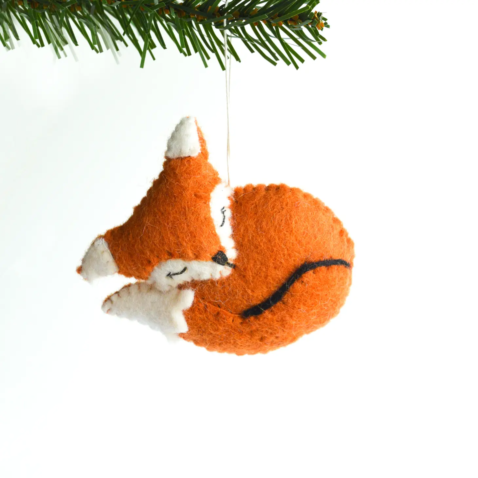Nivas Handmade Fox Felt Ornament