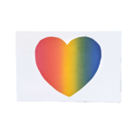 Pretty Good Co. Rainbow Heart Postcard