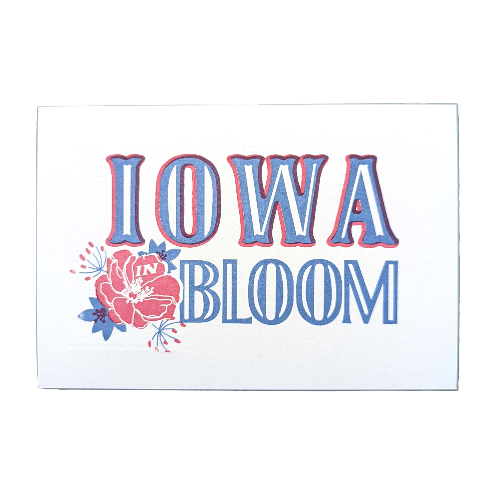 Pretty Good Co. Iowa In Bloom Postcard