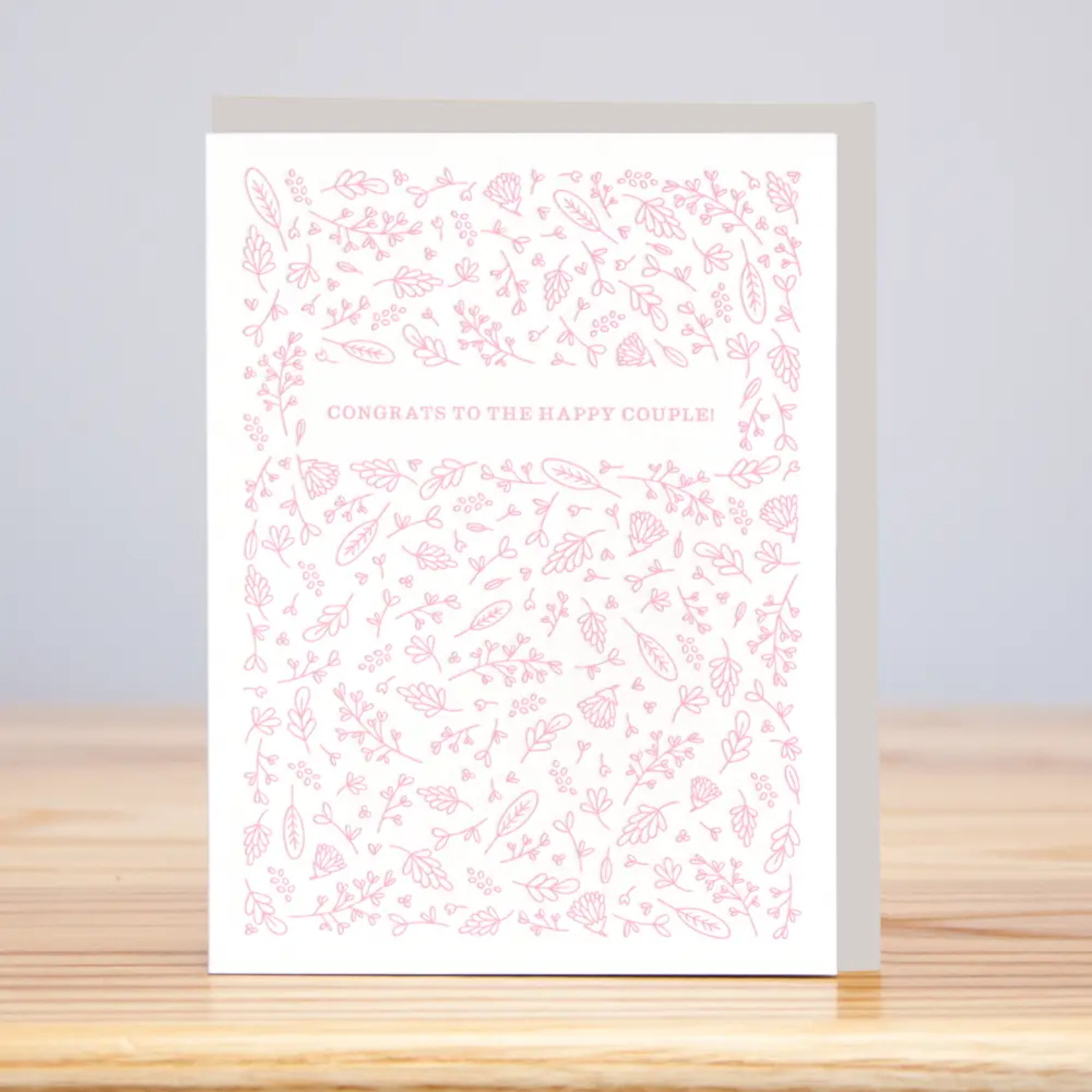 Huckleberry Letterpress Congrats to the Happy Couple Greeting Card