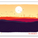 Bozz Prints The Midwest Greeting Card