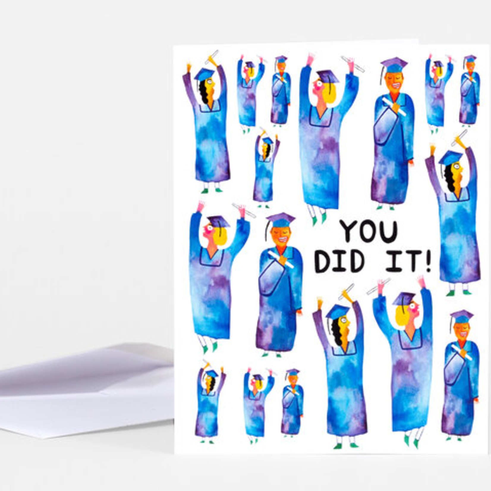One Lane Road You Did It Crowd Greeting Card