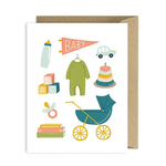 Pippi Post Baby Illustrations Greeting Card