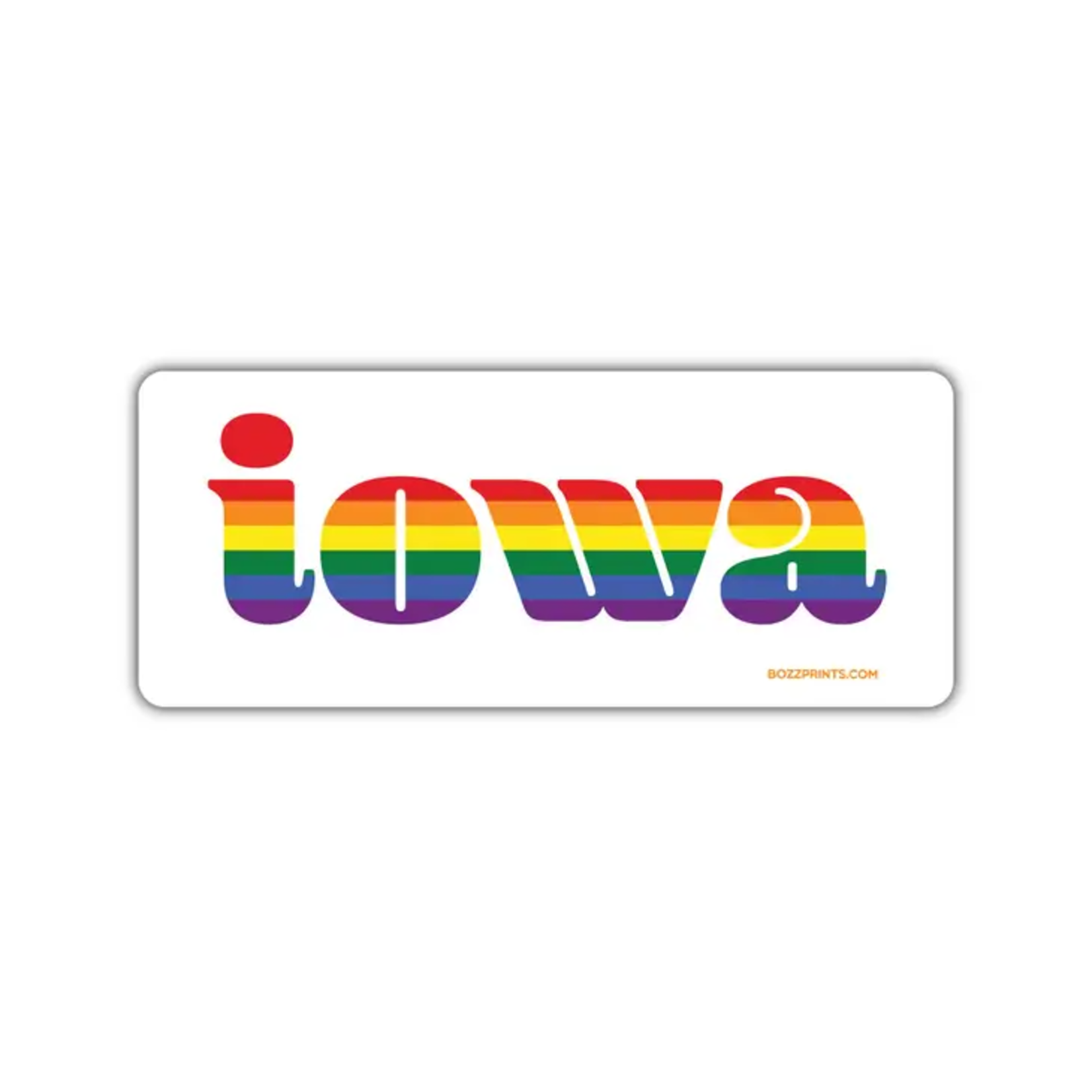 Bozz Prints Iowa Retro Pride Sticker