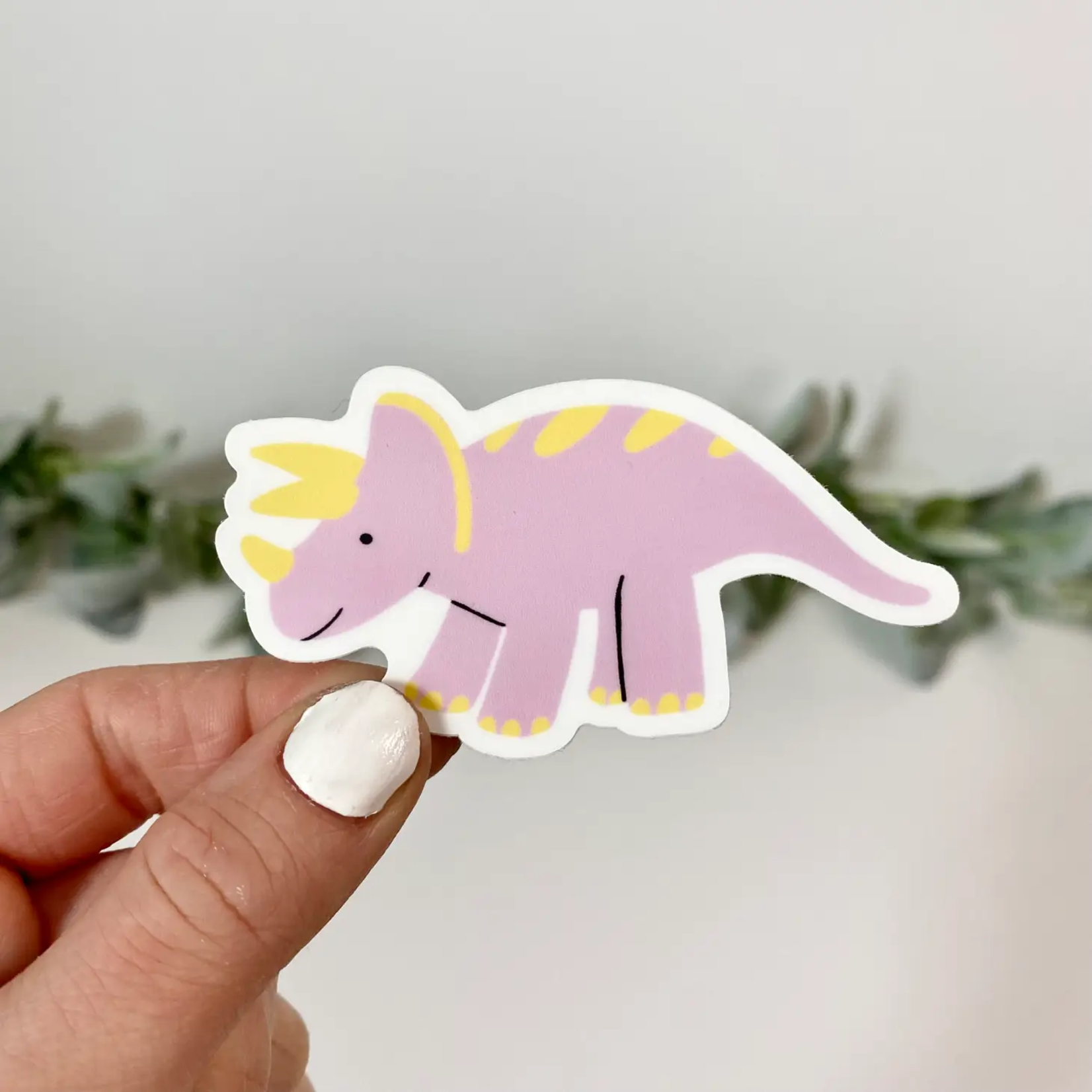 Big Moods Cute Pink Dinosaur Sticker