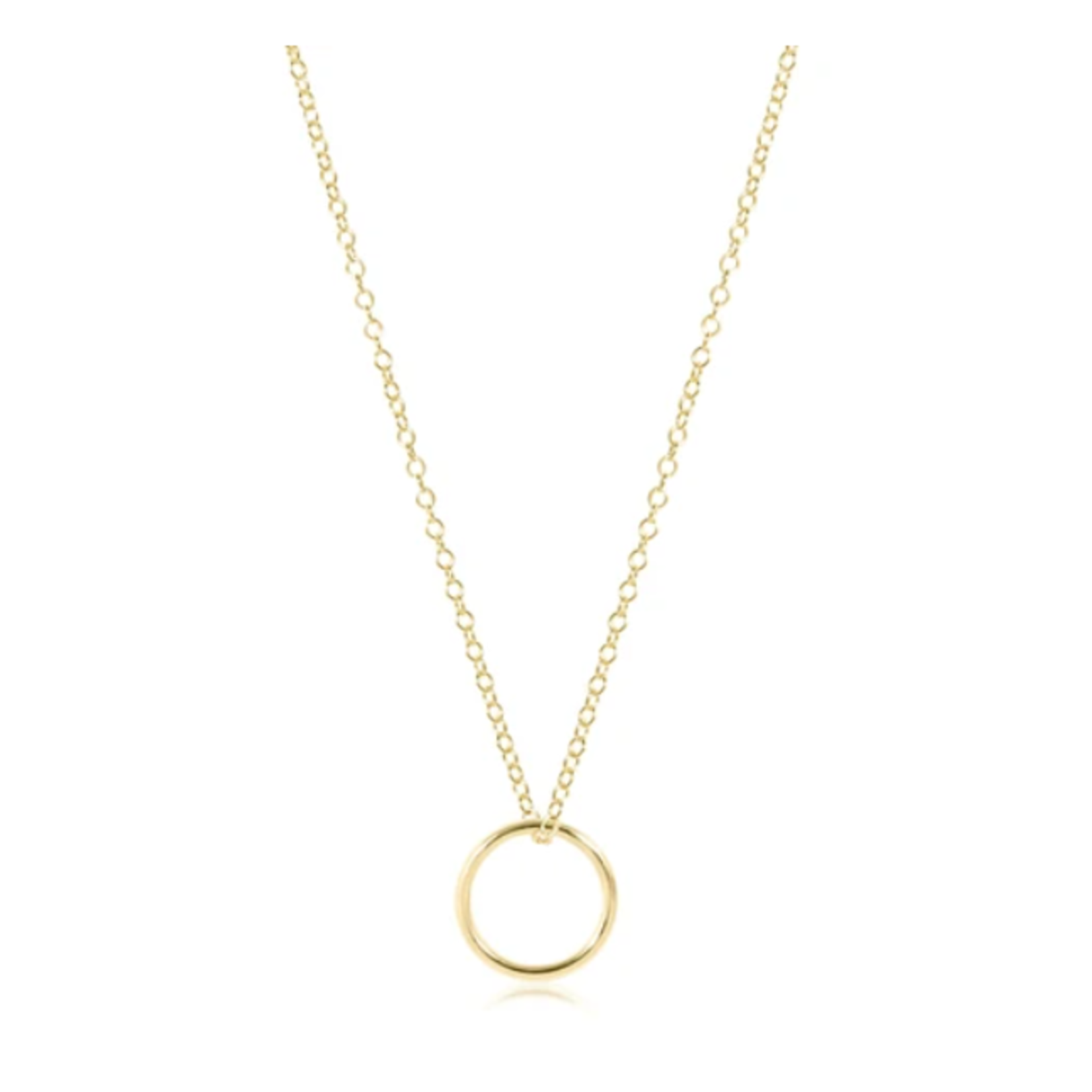 enewton 16" Gold Necklace Halo Charm