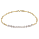 enewton Gold Bliss 2mm Bead Bracelet Pearl