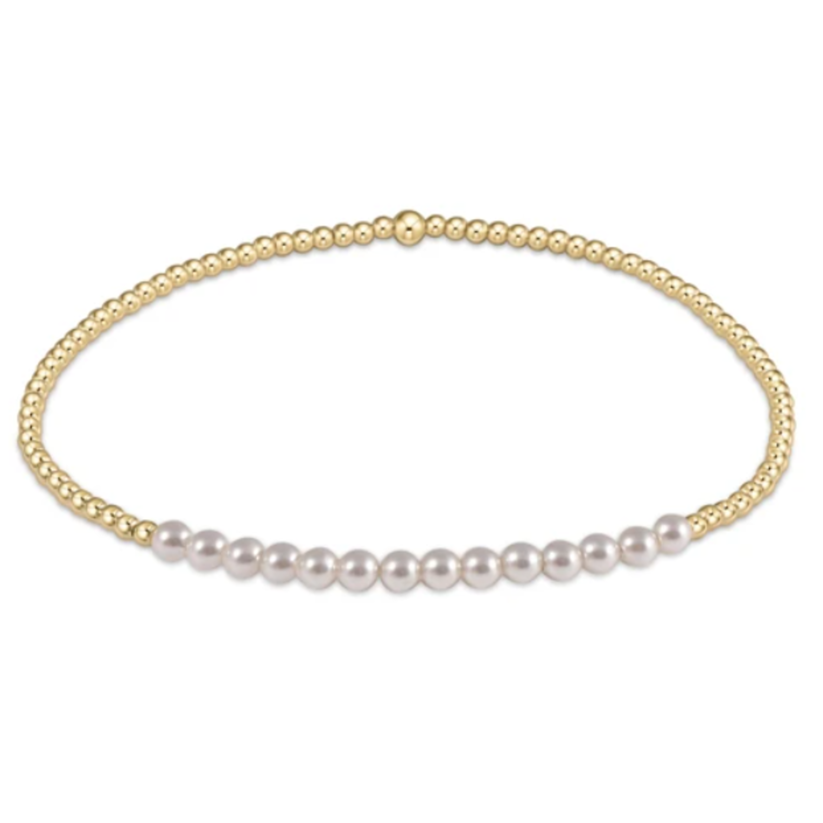 enewton Gold Bliss 2mm Bead Bracelet Pearl