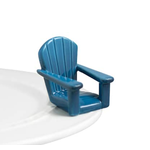 Nora Fleming Chillin' Chair Blue Adirondack Chair Mini