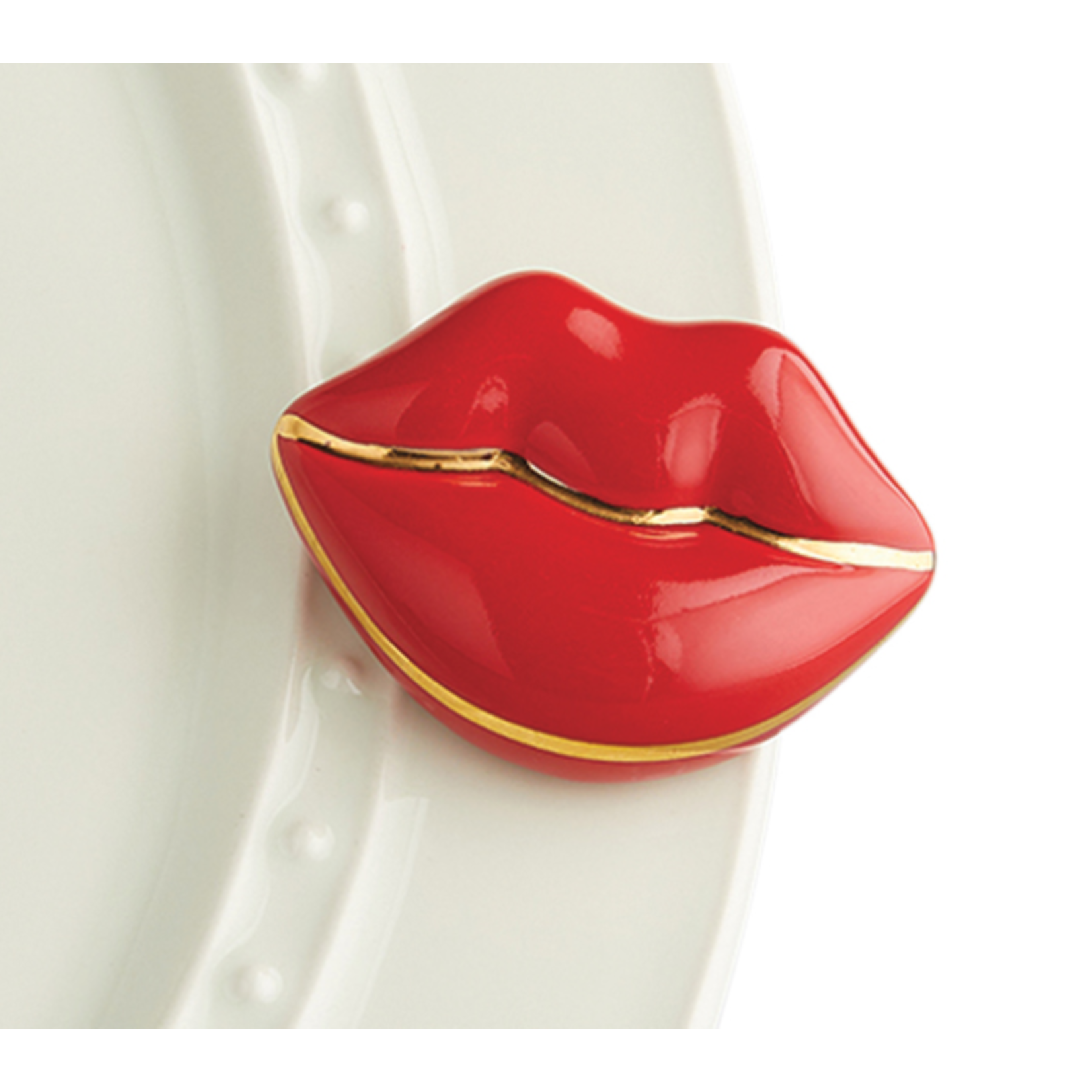 Nora Fleming Smooches! Red Lips Mini