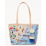 Down The Shore Embroidered Tote