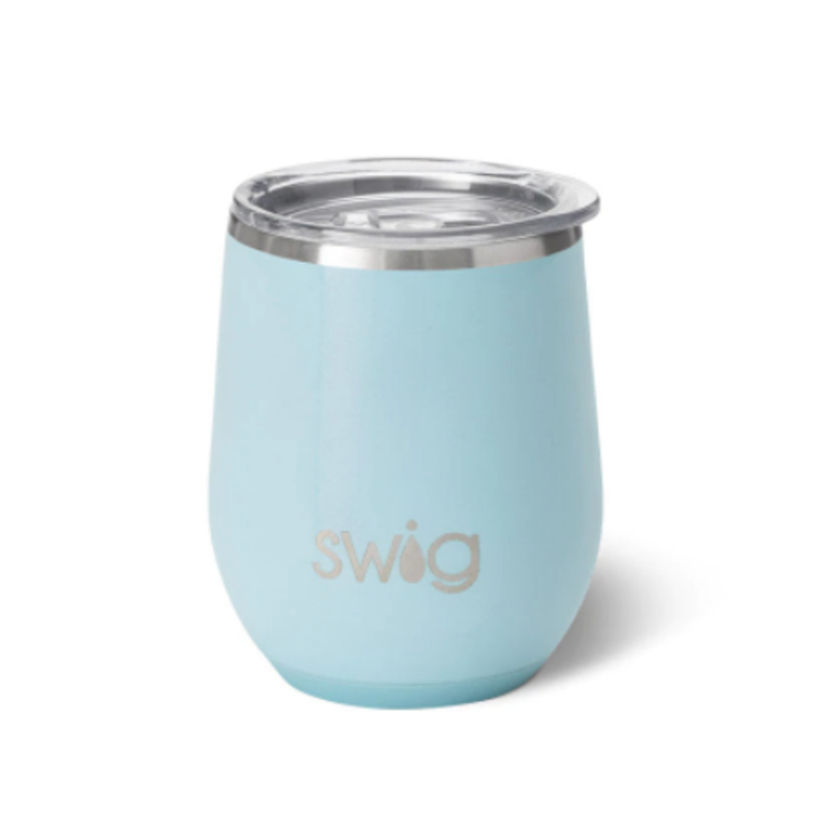 Swig Swig 12oz Stemless Shimmer Aquamarine