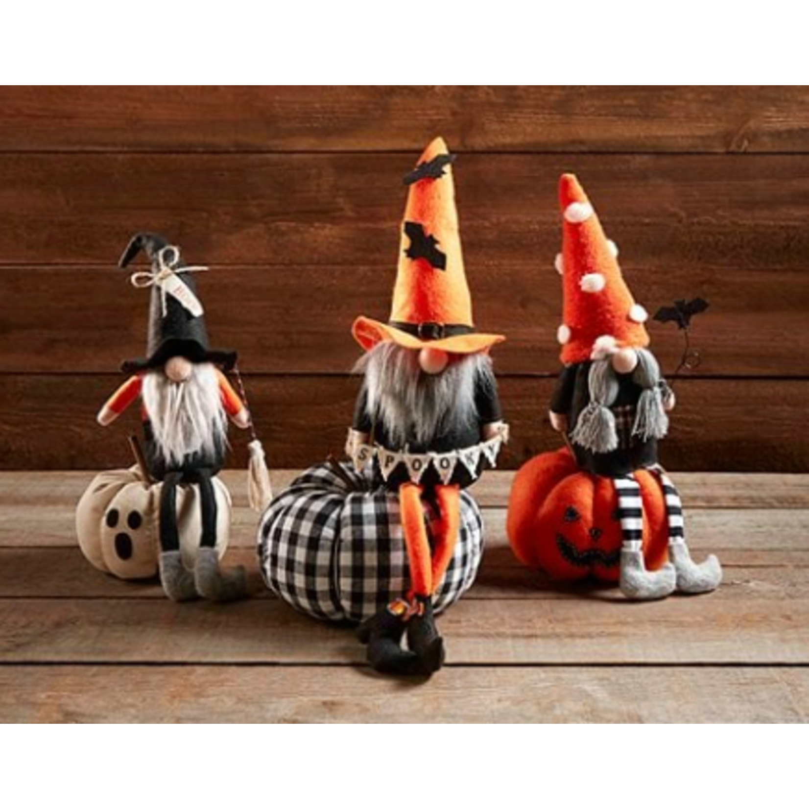 Mud Pie Lg Halloween Pumpkin Gnome