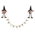 Mud Pie Halloween Gnome Banner-So Spooky